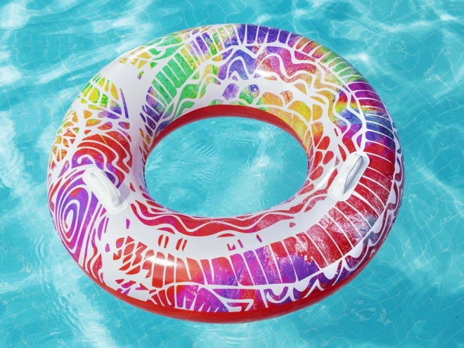 Colorful Inflatable Swimming Ring – Red