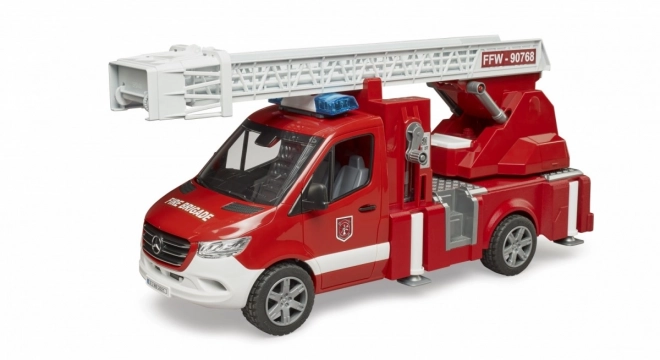 Camion dei pompieri Mercedes-Benz Sprinter con scala per bambini