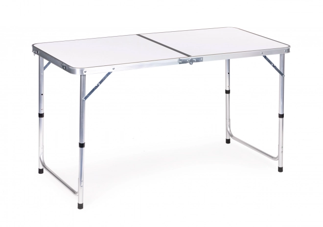 Tavolo da campeggio pieghevole bianco piano 120 x 60 cm
