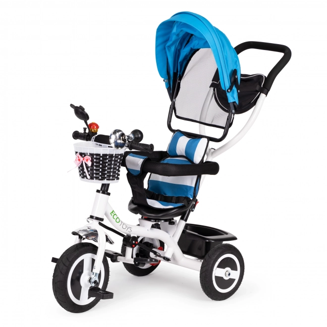 Ecotoys Tricycle with Rotating Blue Roof