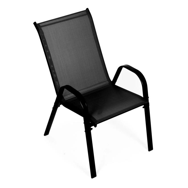 Set of Garden Chairs for Patio or Balcony Black by MultiGarden
