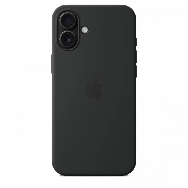Custodia in silicone MagSafe per iPhone 16 Plus nera