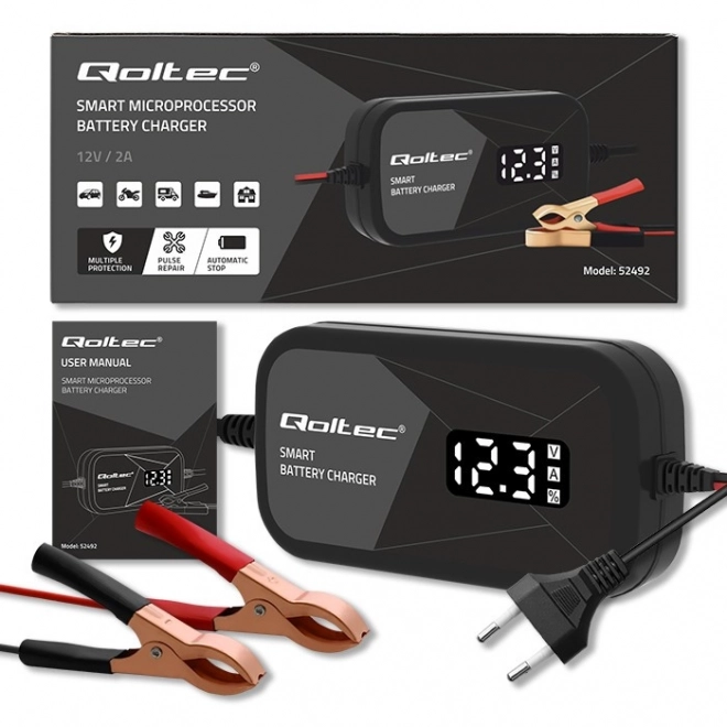 Intelligent Microprocessor Battery Charger 12V 2A with Cell Regeneration