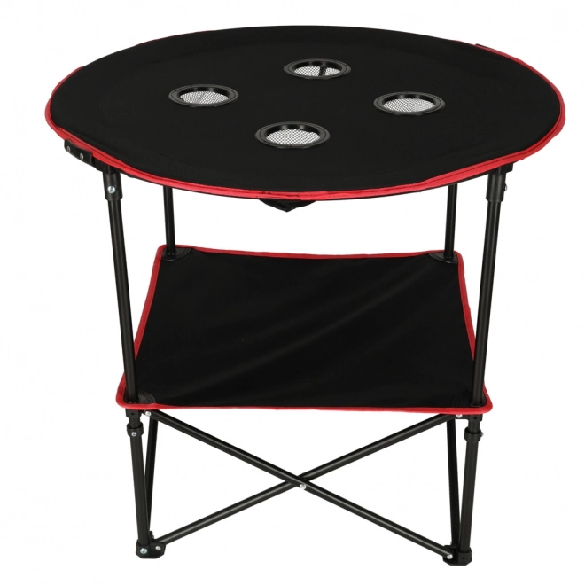 Folding Camping Table with Case Black