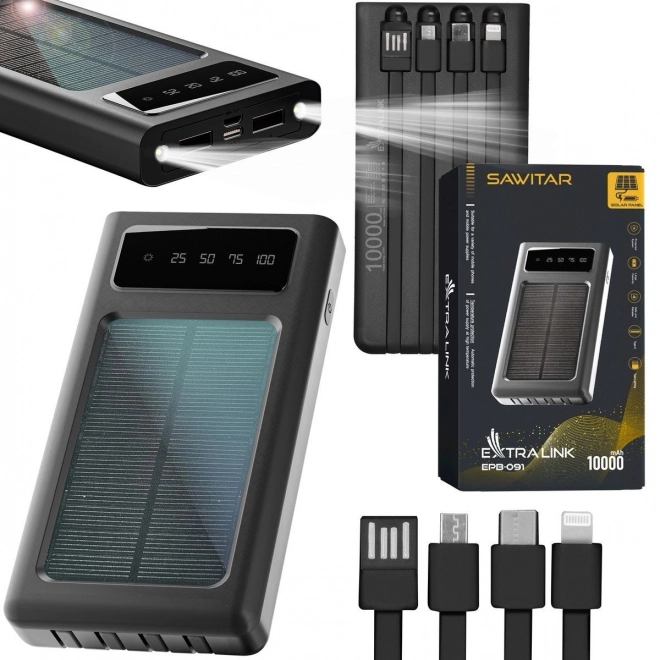 Solar Power Bank 10000mAh by Extralink