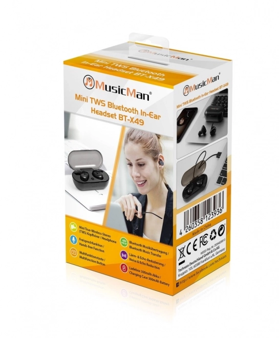 Wireless TWS Earbuds with Microphone