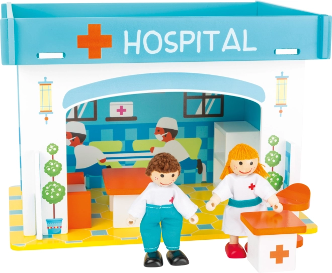 Realistic hospital for creative play