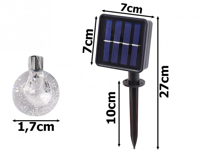 Ghirlanda da Giardino Luci LED Solari Multicolore