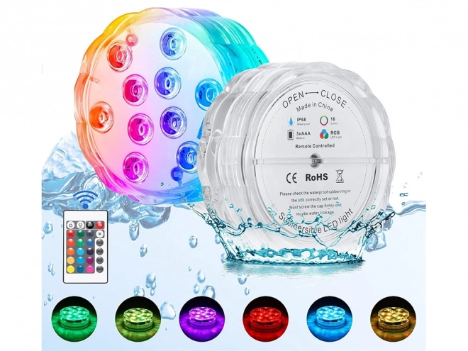 Underwater LED Light with Remote Control RGB