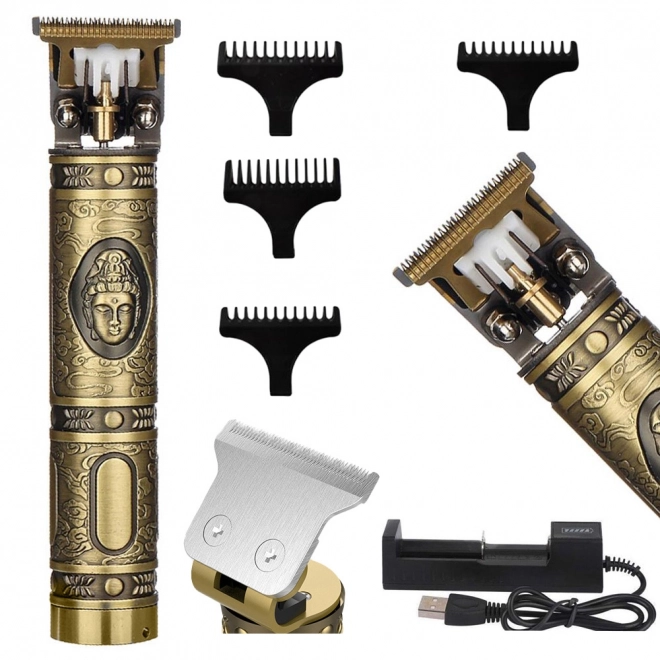 Electric Hair and Beard Trimmer with Accessories