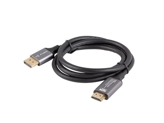 DisplayPort to HDMI 4K Cable - Black & Silver