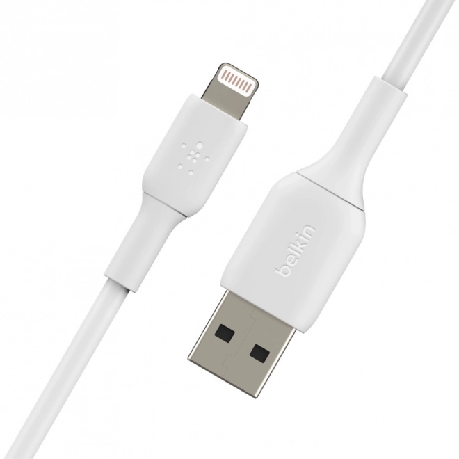 Pvc Usb-a To Lightning Charging Cable 15cm White