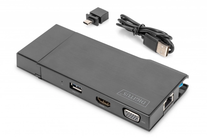 Desktop USB Station 7-Port with 4K and VGA Function for Notebook