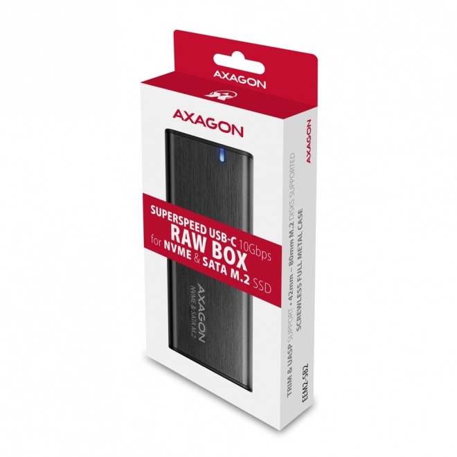 Axagon Aluminum External SSD Enclosure USB-C 3.2