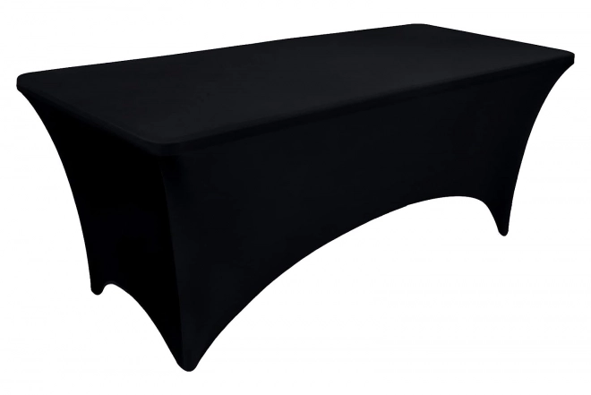 Housse élastique universelle pour table de restauration 180 cm noire