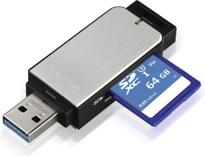 Transfert rapide via USB 3.0 et UHS‑I