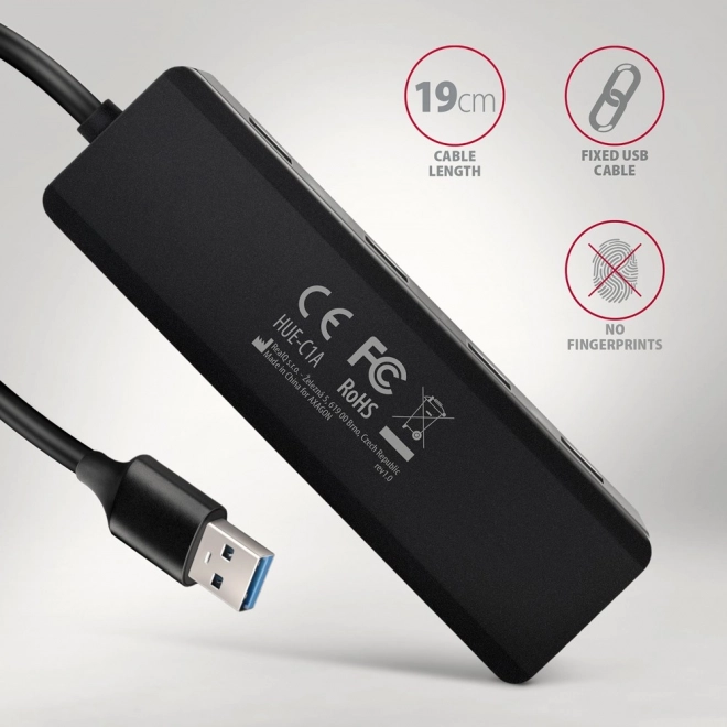 Hub USB da viaggio a 4 porte 5Gbps
