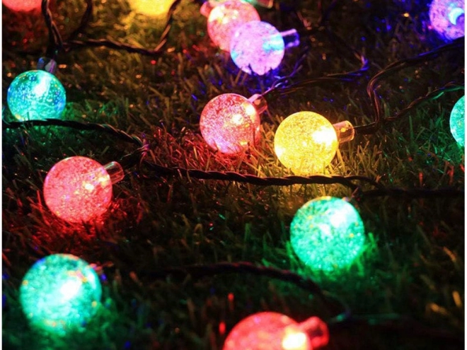 Ghirlanda da Giardino Luci LED Solari Multicolore