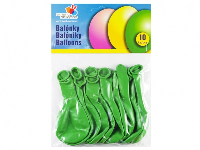 Grønne runde oppustelige balloner 26 cm