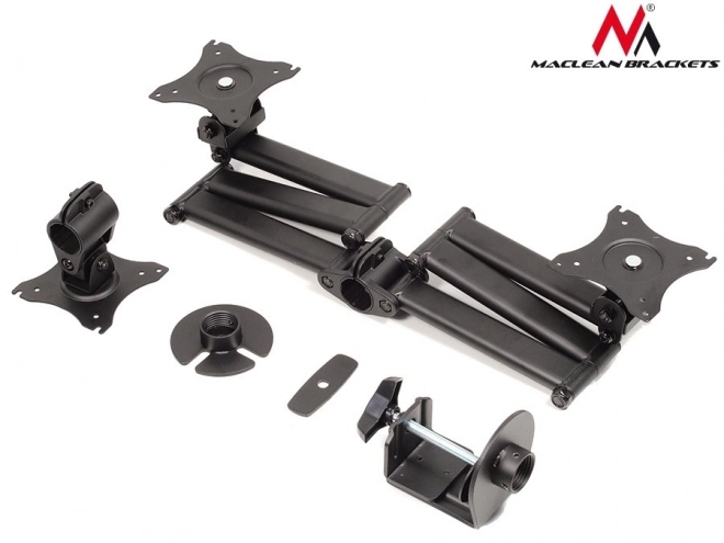 Triple Monitor Desk Mount with Dual Arms for LCD Monitors