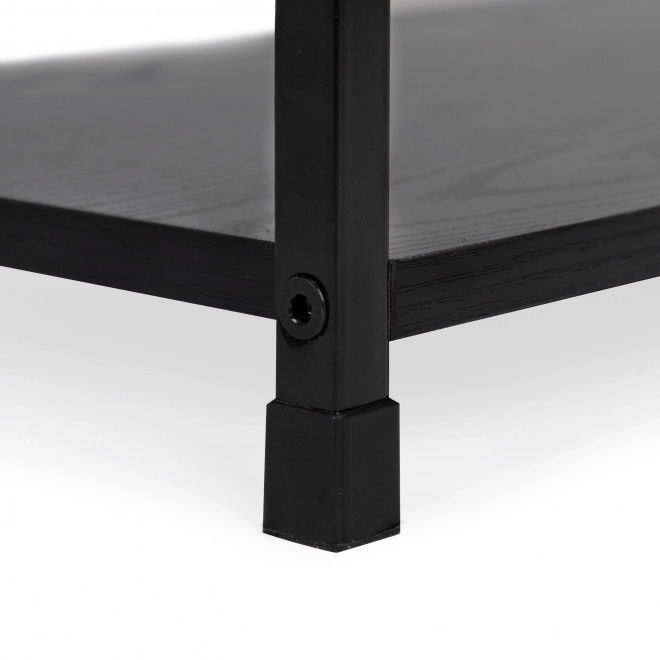 Libreria in legno con struttura in metallo 3 ripiani LOFT