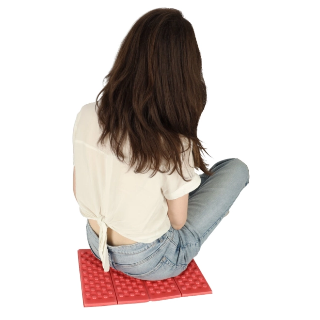 Foldable Foam Travel Seat Mat Red – Red
