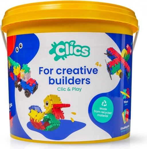 Practical bucket with 160 pieces