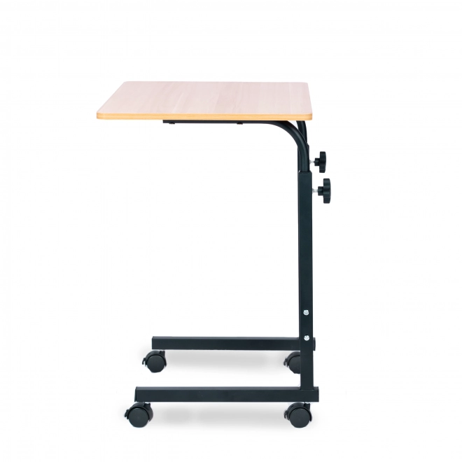 Mobile Laptop Table with Wheels - Brown