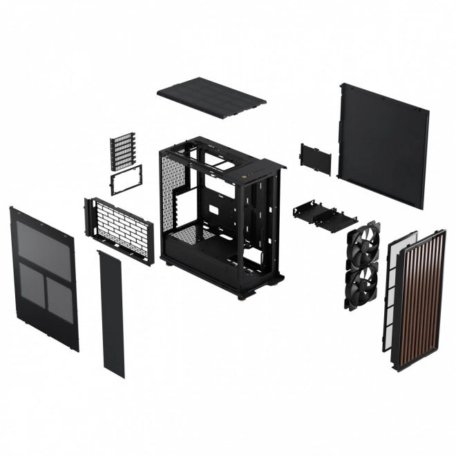 Boîtier d'ordinateur North Charcoal Black