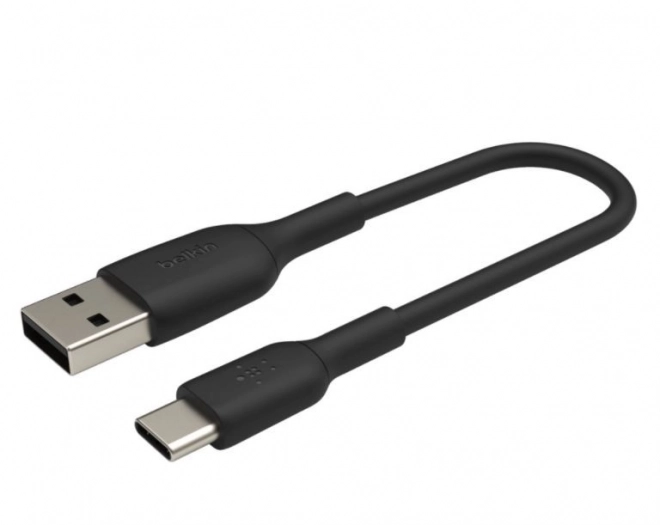 Black PVC USB-C Cable 15 cm