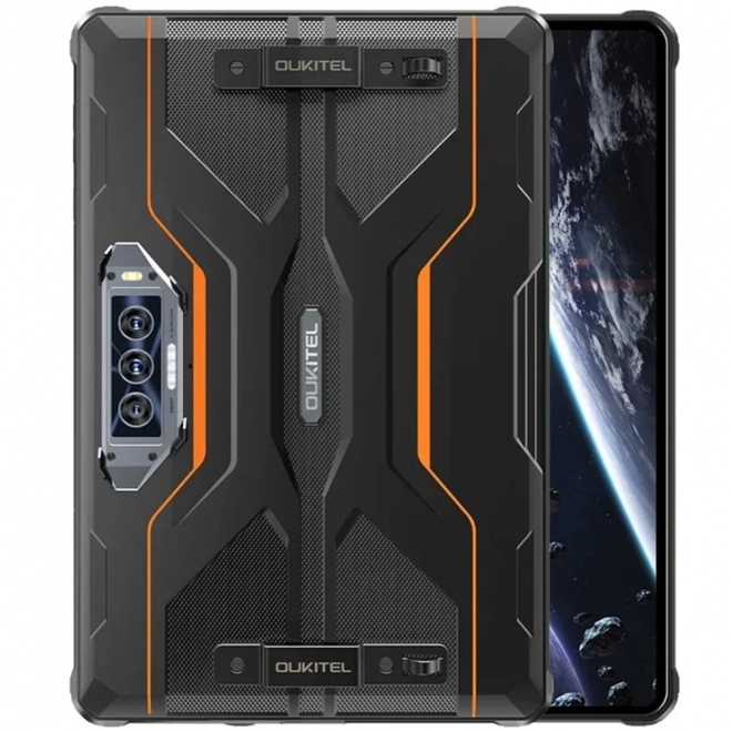 Rugged Orange Tablet with 256GB Storage