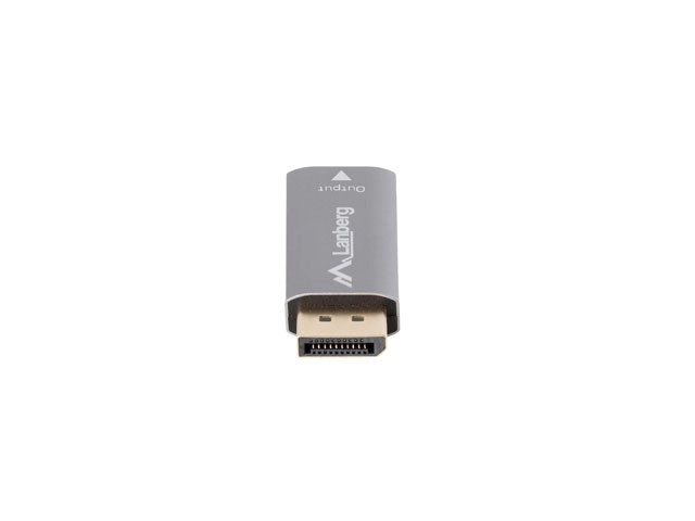 Silver 4K DisplayPort to HDMI Adapter