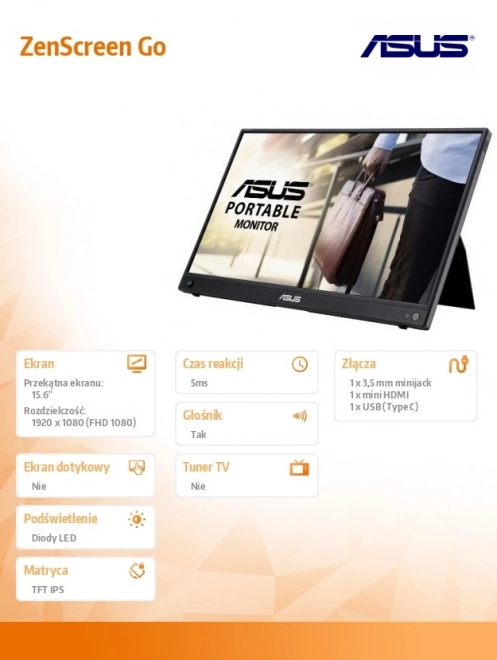 Monitor ZenScreen Go 15.6 inch