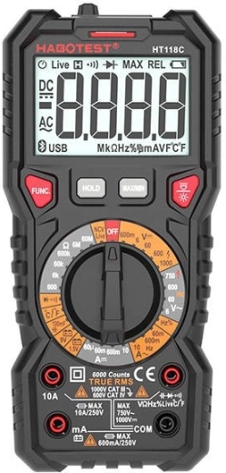 Precisione True RMS e ampia gamma di misure