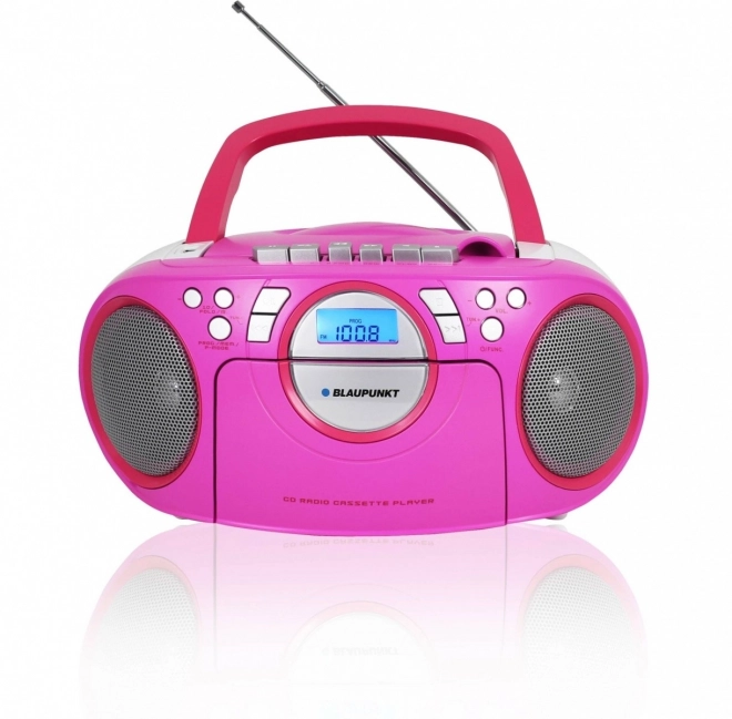 Portable Boombox with FM, Cassette, CD, MP3, USB, AUX