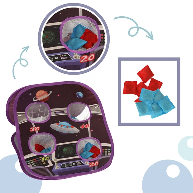 Throwing Game with Velcro Balls and Bags Set