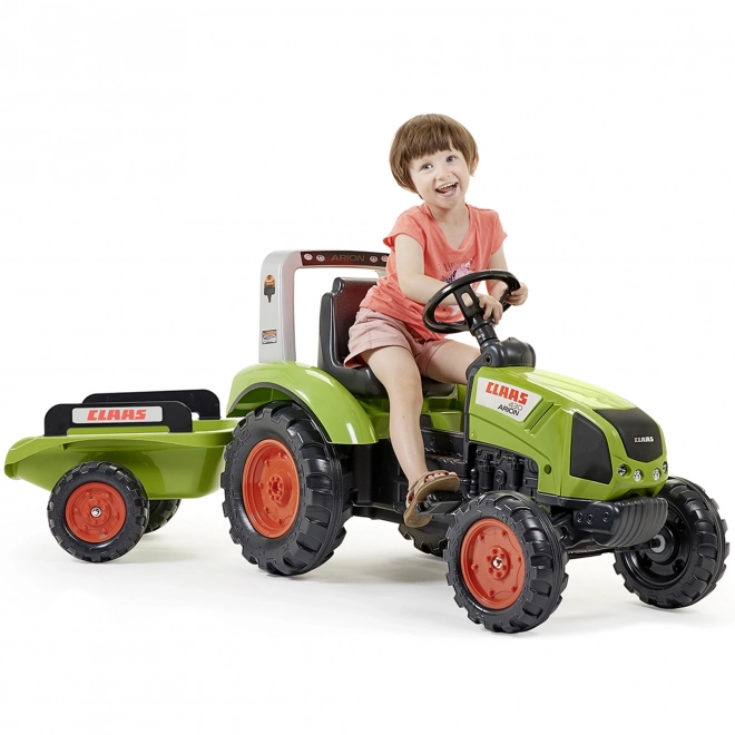 FALK Pedal Tractor Claas Arion 430 with Trailer