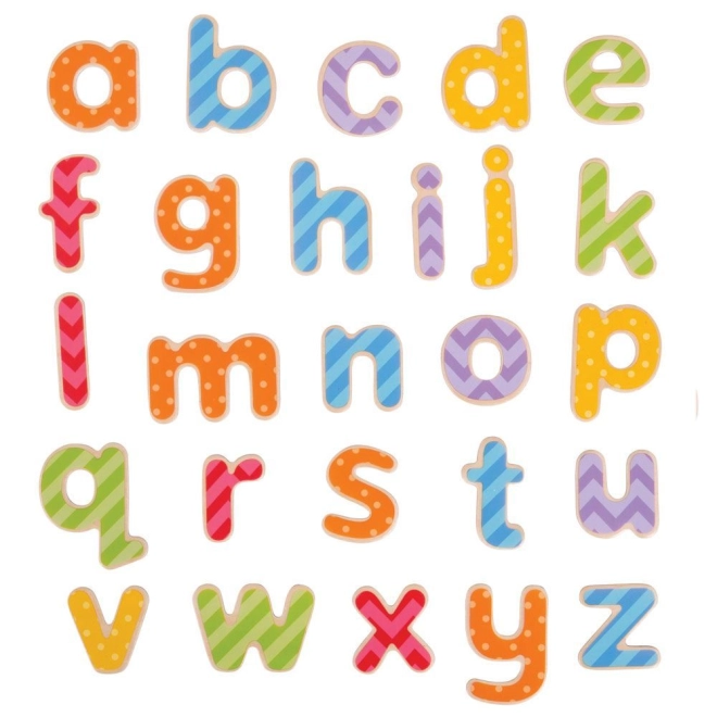 Colorful letter set