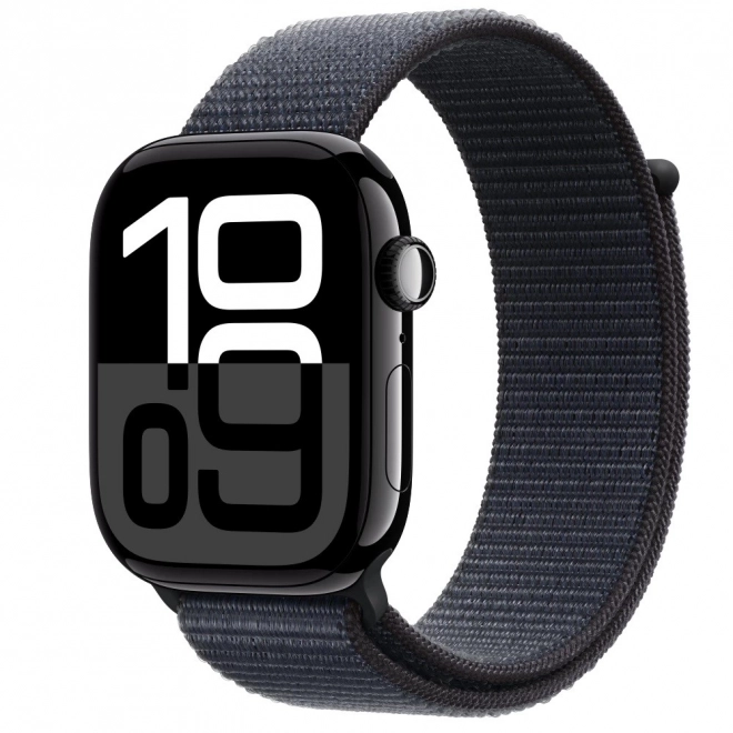 Apple Watch Series 10 GPS Aluminum Onyx Case with Ink Sport Band