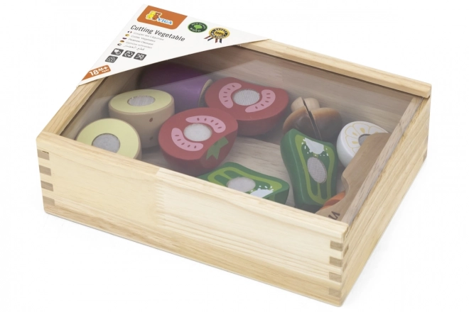 Set di taglio in legno - verdura per bambini