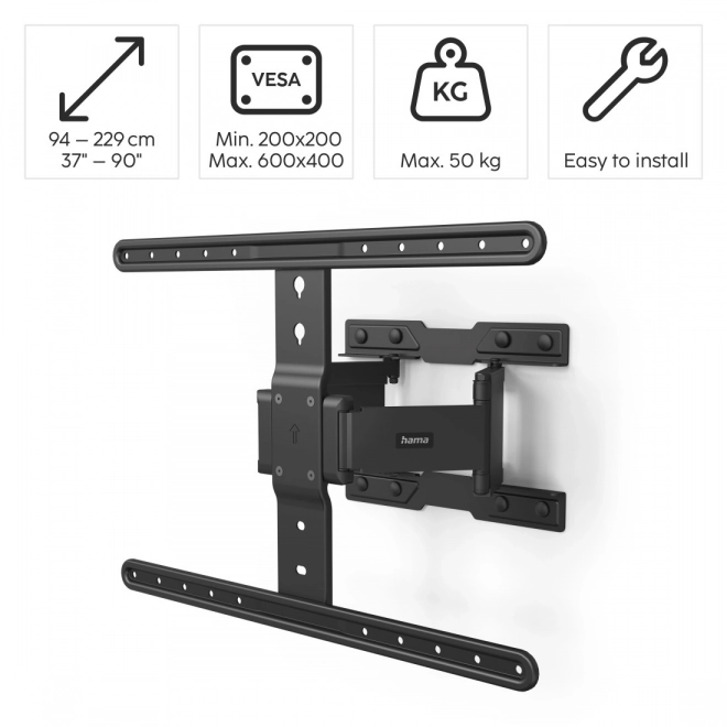 Full Motion TV Wall Mount 90 Inch