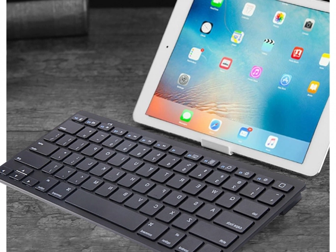Tastiera senza fili Bluetooth per pc ipad mac piccolo profilo sottile basso – Nero