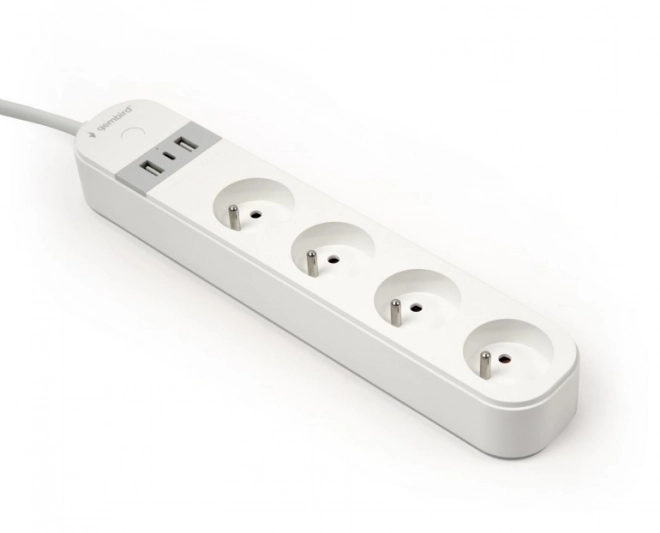 Smart Power Strip with Tuya, USB Charging, White