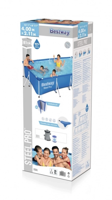 Bestway Steel Pro Framed Pool 400 x 211 x 81 cm