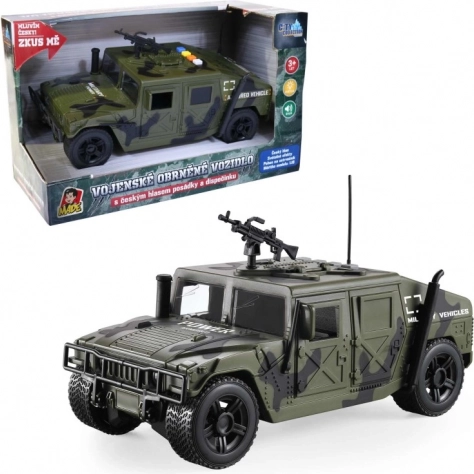 Auto militare con luce e voce ceca 24 cm