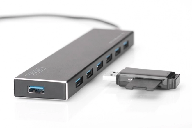 USB 3.0 hub 7-port, aluminum