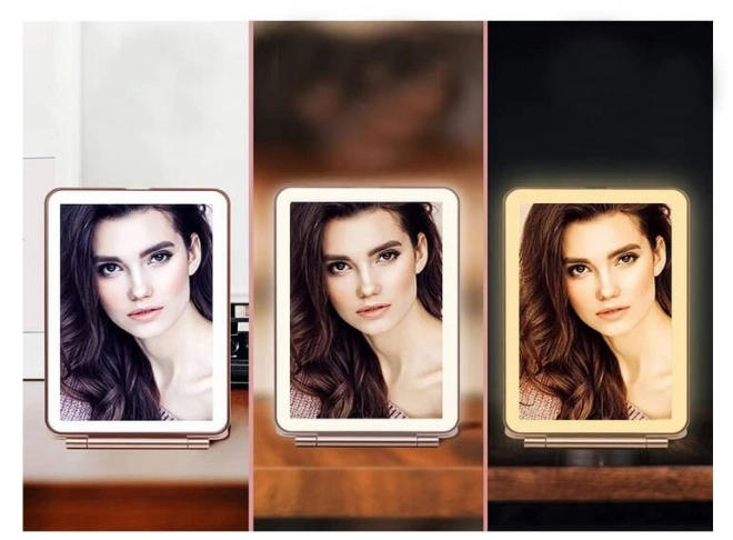 LED Lighted Foldable Makeup Mirror