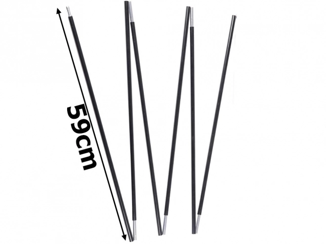 Palo per tenda pieghevole 6 segmenti 8 mm 340 cm 2 confezioni