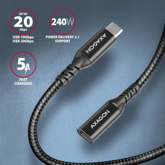 Premium USB-C Extension Cable Gen 2 for High-Speed Data and Charging