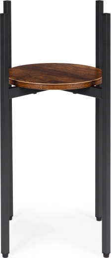 Stilna lesena polica za rastline in dekoracije